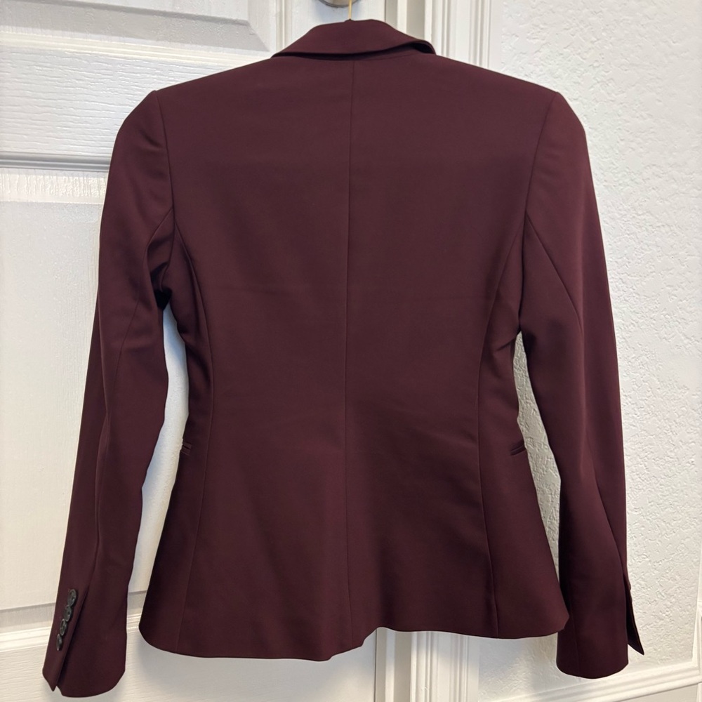 Express | Burgundy Blazer - Picture 2 of 4